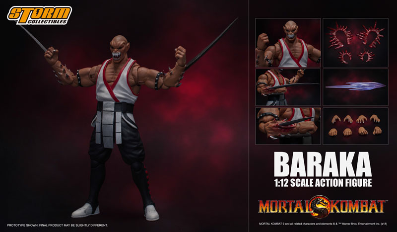 モータルコンバット 1/12 アクションフィギュア バラカ[ストーム