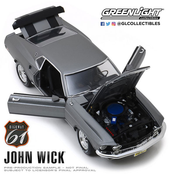1/18 1969 Ford Mustang BOSS 429 John Wick[グリーンライト]《在庫切れ》
