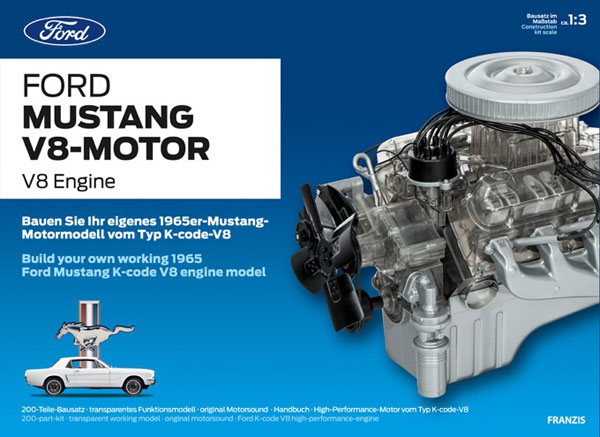 1/3 1965年型 フォード マスタング 289cid V8 エンジン プラモデル