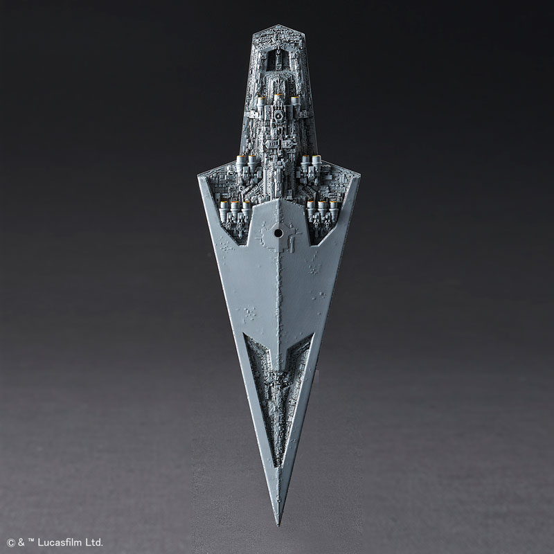 Bandai Vehicle Model 1/14500 Imperial-class Ⅱ Star Destroyer+1/100000 Executor-class Star Dreadnought(aka Super Star Destroyer)(Star Wars Episode Ⅵ:Return of the Jedi)