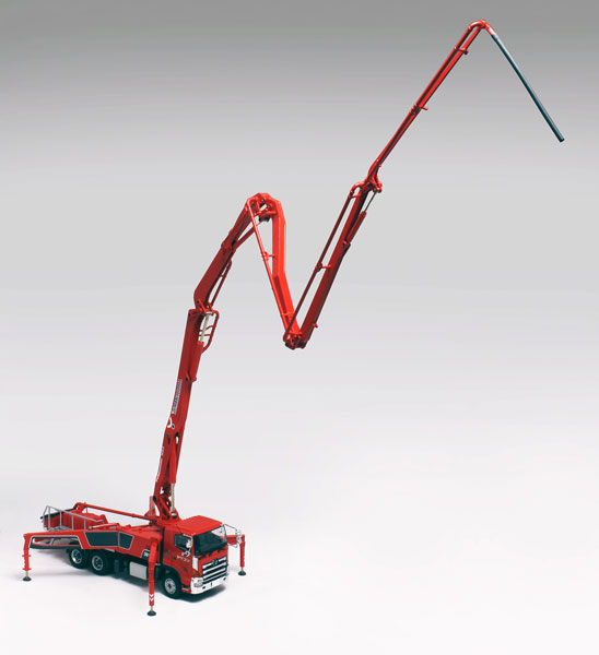 プラッツ　コンクリートポンプ車　1/50　ヤマコン 特殊建機小隊仕様 1/50 プッツマイスター M38-5 コンクリートポンプ車 “ヤマコン