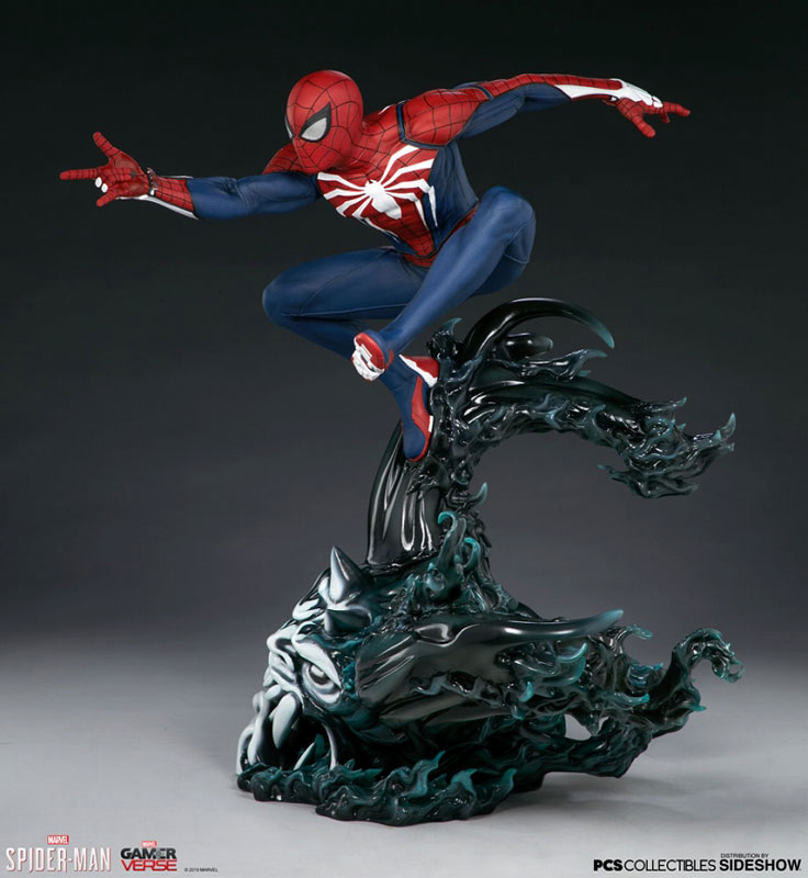 【スパイダーマン 3】スタチューバストアップフィギュア Marvel Spider-Man/ スパイダーマン アドバンスドスーツ 1/3