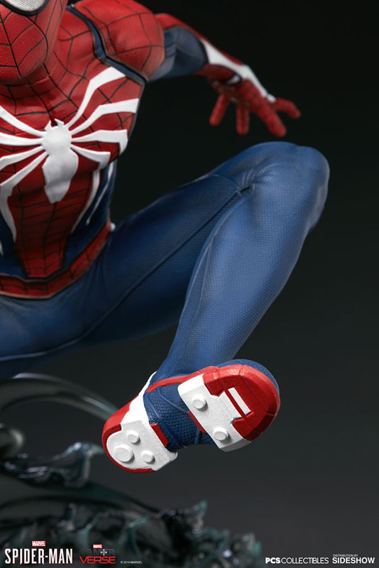 Marvel Spider-Man/ スパイダーマン アドバンスドスーツ 1/3 スタチュー [ポップカルチャーショック]【同梱不可】【送料無料】《在庫切れ》