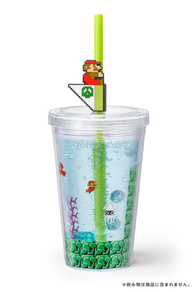 スーパーマリオ ホーム&パーティ ストロータンブラー(水中コース) 2点セット◆ GOODS-00337008_01.jpg