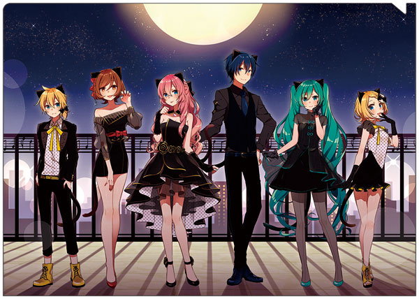 初音ミクシリーズ クリアファイル 朝顔みのる キャットパーティー