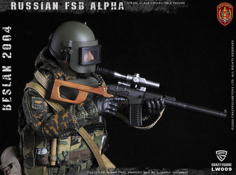 1/12 ロシア FSB アルファ部隊 スナイパー ベスラン 2004[クレイジー