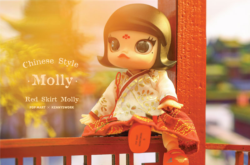 超人気新品 MOLLY BJD(ボールジョイントドール) 中国風レッドスカート キャラクターグッズ