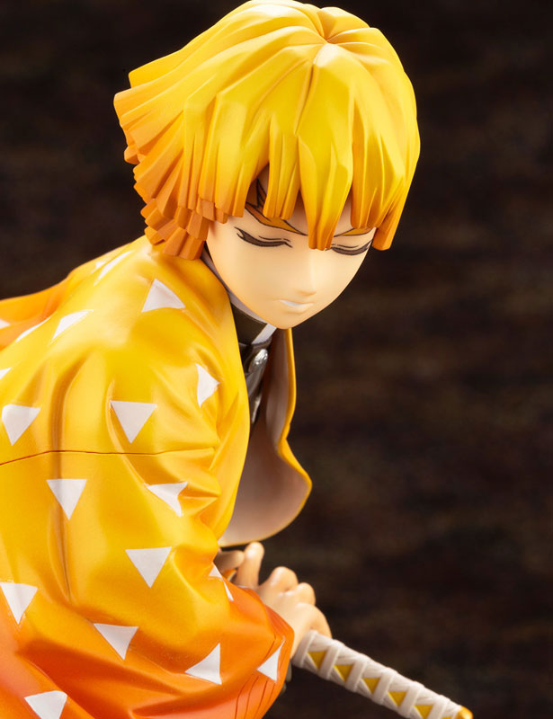 【未開封】限定特典付 ARTFX J 我妻善逸 Kotobukiya 中古】(本体B+/箱B)【特典】ARTFX J 鬼滅の刃 我妻善逸 1/8 完成