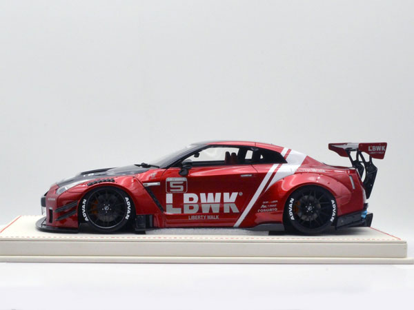 2024-25 秋冬新作  1/18 LB-WORKS 日産 GT-R R35 V2.0 LBWK Red[ONEMODEL]【送料 乗用車