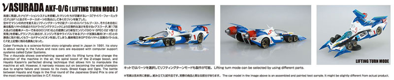 1/24 サイバーフォーミュラ No.8 νアスラーダ AKF-0/G(リフティングターンモード) プラモデル（再販）[アオシマ]《発売済・在庫品》