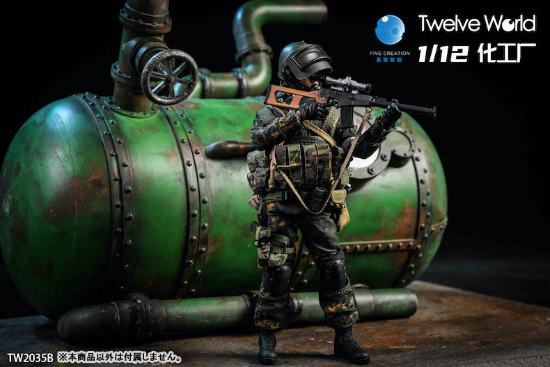 1/12廃工場タンクジオラマ