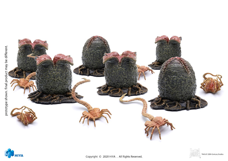 エイリアン＆エイリアン2 エッグ セット　1/18 スケール　ハイヤトイズ エイリアン＆エイリアン2 エッグ セット 1/18 スケール