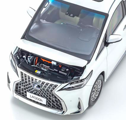 KYOSHOオリジナル 1/18 レクサス LM300h (ホワイトパールクリスタル