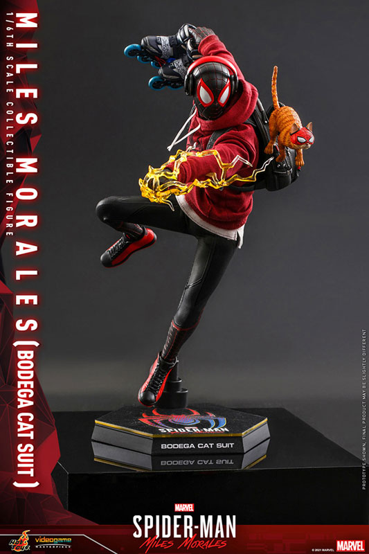 ビデオゲーム・マスターピース『Marvel's Spider-Man：Miles Morales』1/6 スケールフィギュア マイルス・モラレス/ スパイダーマン(売店の看板猫スーツ版)