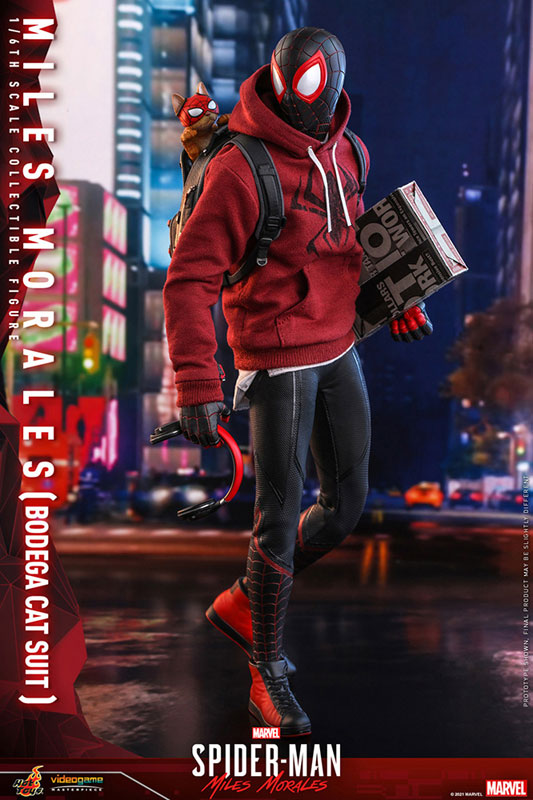 ビデオゲーム・マスターピース『Marvel’s Spider-Man:Miles Morales』1/6 スケールフィギュア マイルス・モラレス/スパイダーマン(売店の看板猫スーツ版) FIGURE-127760_06.jpg
