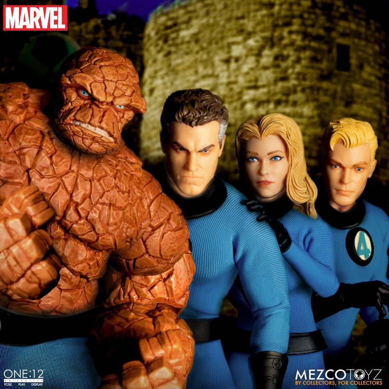 mezcoone:12collective ファンタスティック・フォー Mezco Fantastic Four One:12 Deluxe Steel Boxed Set zestaw