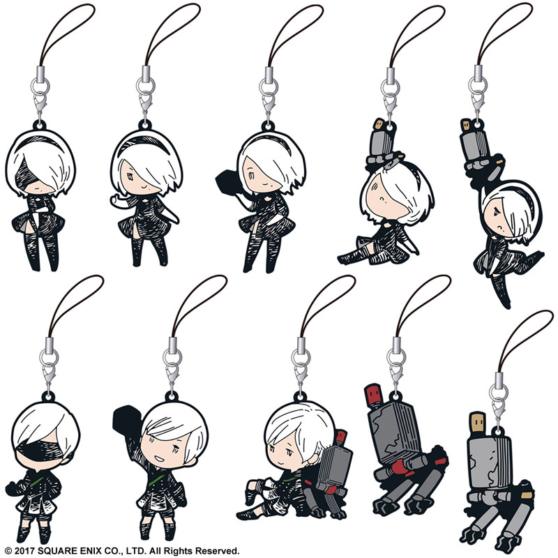 NieR:Automata トレーディングラバーストラップ　BOX NieR：Automata トレーディングラバーストラップ 10個入りBOX