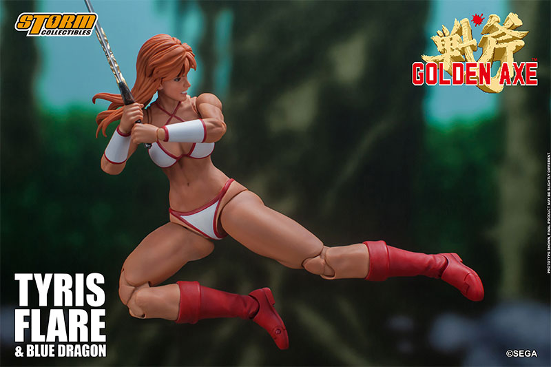ゴールデンアックス アクションフィギュア ティリス=フレアー ＆ ブルードラゴン セット-amiami.jp-あみあみオンライン本店-
