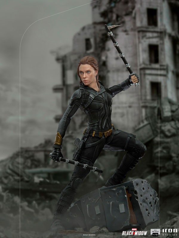 フィギュア　ブラック・ウィドウ(ナターシャ・ロマノフ) 「ブラック・ウィドウ」 バトルジオラマ・シリーズ 1/10 スタチュー Black Widow/ ブラック・ウィドウ 1/10 バトルジオラマシリーズ