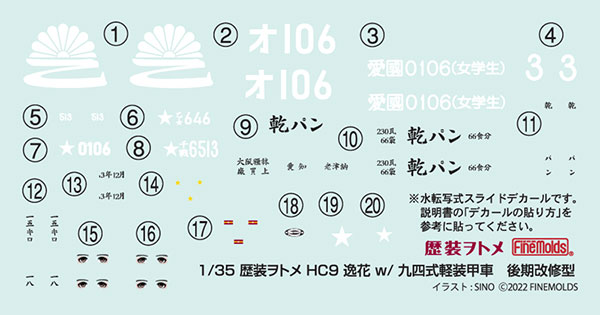 1/35 歴装ヲトメ 逸花(いつか) w/九四式軽装甲車 後期改修型 プラモデル