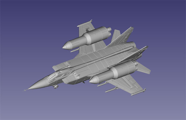 特典】夜光雲のサリッサ 1/144 MiG-31セマルグル プラモデル