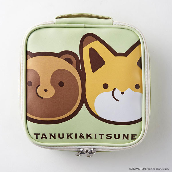 タヌキとキツネ バニティポーチ[カルチュア・エンタテインメント