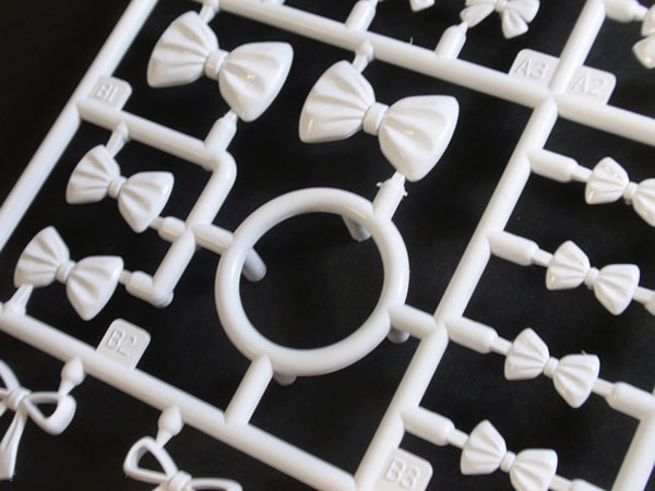 MODELING SUPPLY リボン・アクセサリー2(ホワイト) プラスチックキット