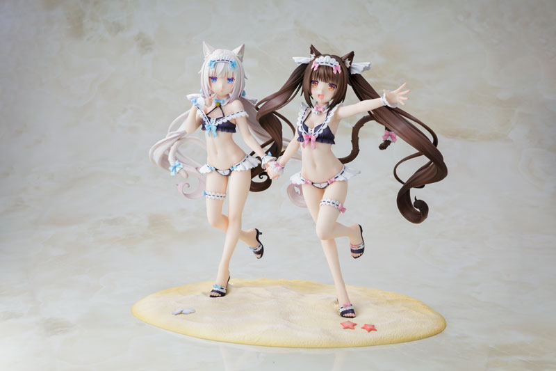 ネコぱら』ショコラ、バニラが可愛らしいメイド水着姿で
