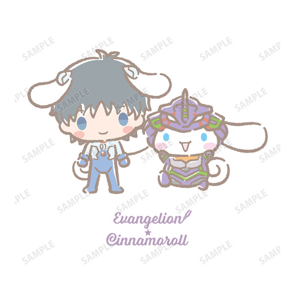 エヴァンゲリオン×シナモロール シンジ・初号機シナモロール Tシャツ
