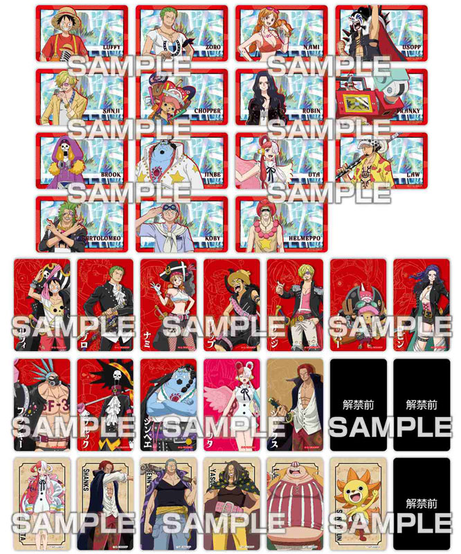 ONE PIECE FILM RED デコステッカーガムつき 20個入りBOX (食玩)[エンスカイ]《在庫切れ》