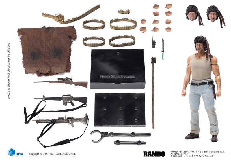 ランボー/怒りの脱出 1/12 アクションフィギュア ランボー (完成