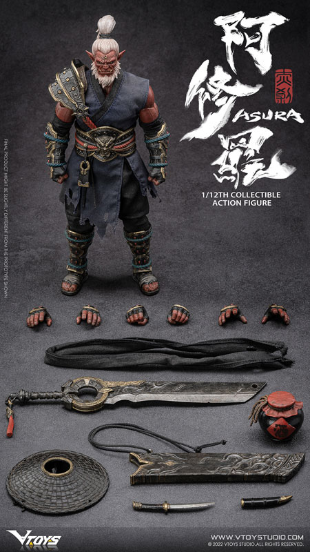 阿修羅レッドデーモン 1/12 完成品 可動フィギュア(VSD006) VTOYS VTOYS VSD006 Asura Akaoni Red Demon / 阿修羅赤剎 #figure