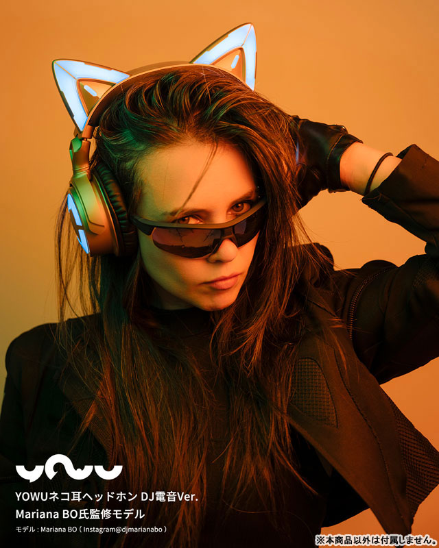 YOWU 猫耳ヘッドホン DJ電音Ver.Mariana BO氏監修モデル 猫耳ヘッドホン DJ電音Ver.Mariana BO氏監修モデル[Yowu]【送料無料