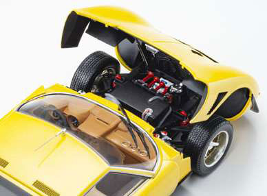 京商 オリジナル 1/18 ランボルギーニ ミウラ SVR イエロー/ブラック