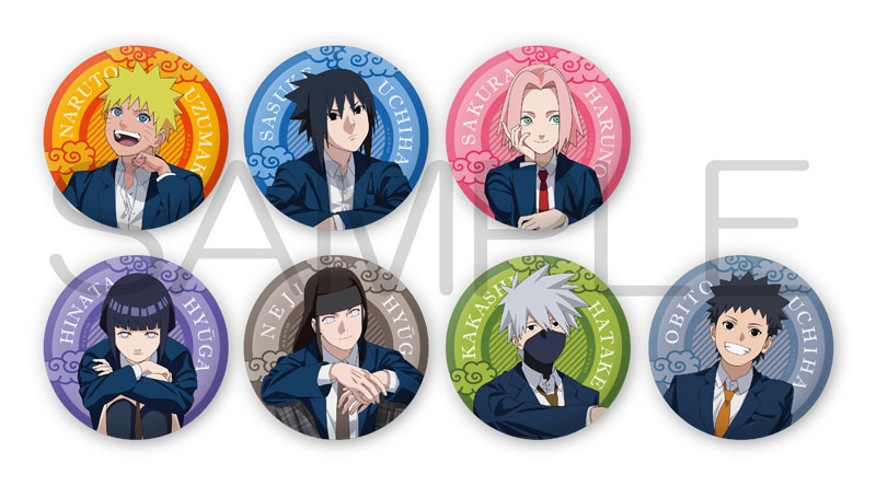 NARUTO-ナルト- 疾風伝 きらきら缶バッジコレクション 青春ver. 7個