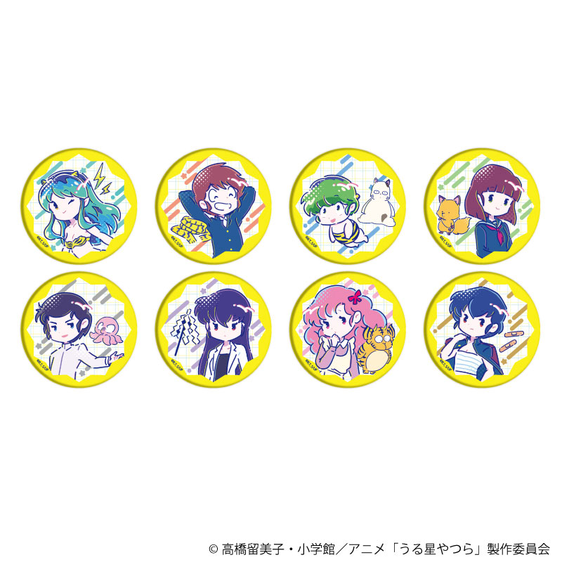缶バッジ「うる星やつら」01/Candy artイラスト 8個入りBOX[A3]《在庫