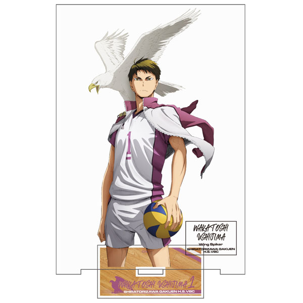 ハイキュー　牛島若利　vリーグ　MEGAアクリル　ポスター ハイキュー アクリルMEGAフィギュア 牛島若利 牛島 未開封 JCS