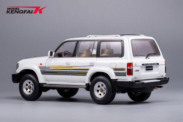 素敵な Land Toyota 1/18 Cruiser White[KENGFai]【送料無料 VX-R(LC80) ミニカー