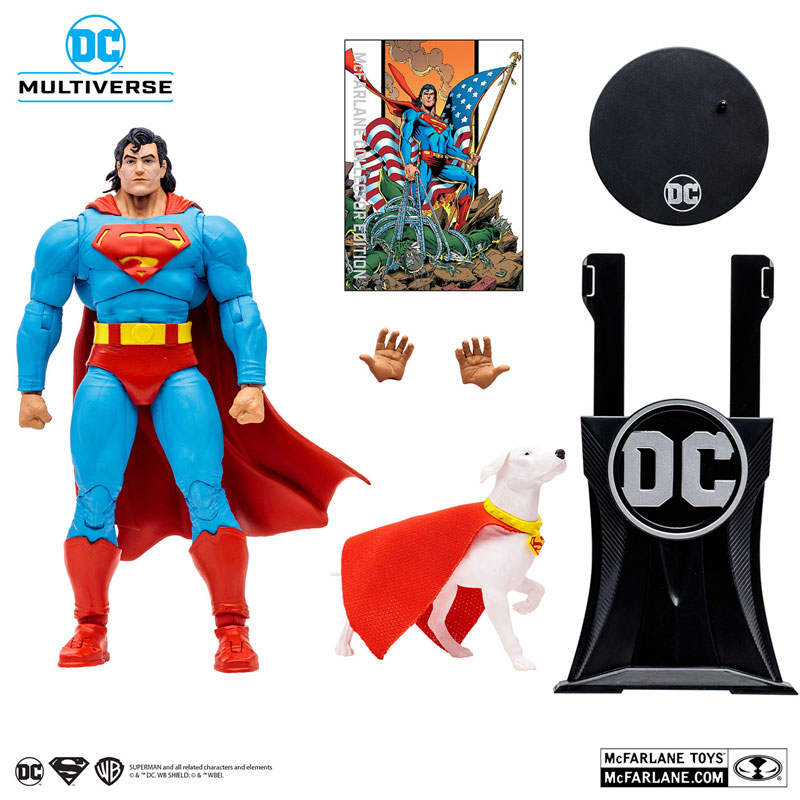 DCマルチバース アクションフィギュア スーパーマン＆クリプト