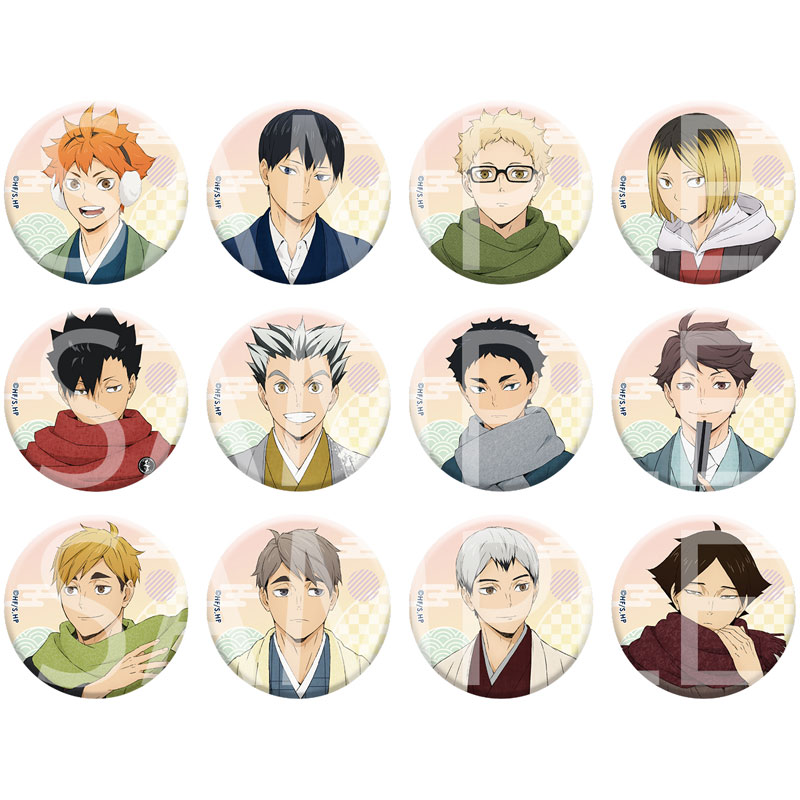 ハイキュー！！ 和紙風トレーディング缶バッジ 12個入りBOX[ムービック