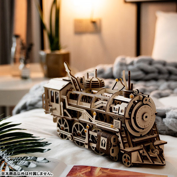 つくるんです LK701 3Dウッドパズル 「機関車」[プラザクリエイト]