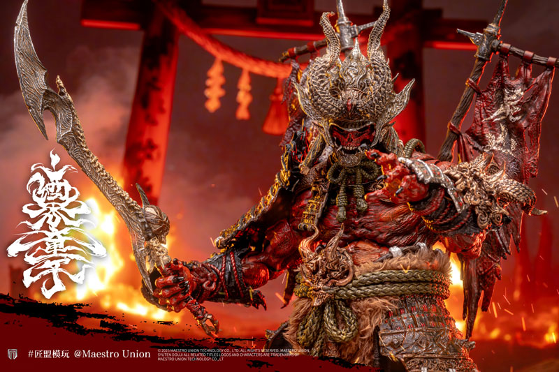 新品未使用　1/12　約25cm　酒呑童子　アクションフィギュア　Maestro IMMORTAL LEGENDシリーズ 酒呑童子 1/12スケール可動フィギュア