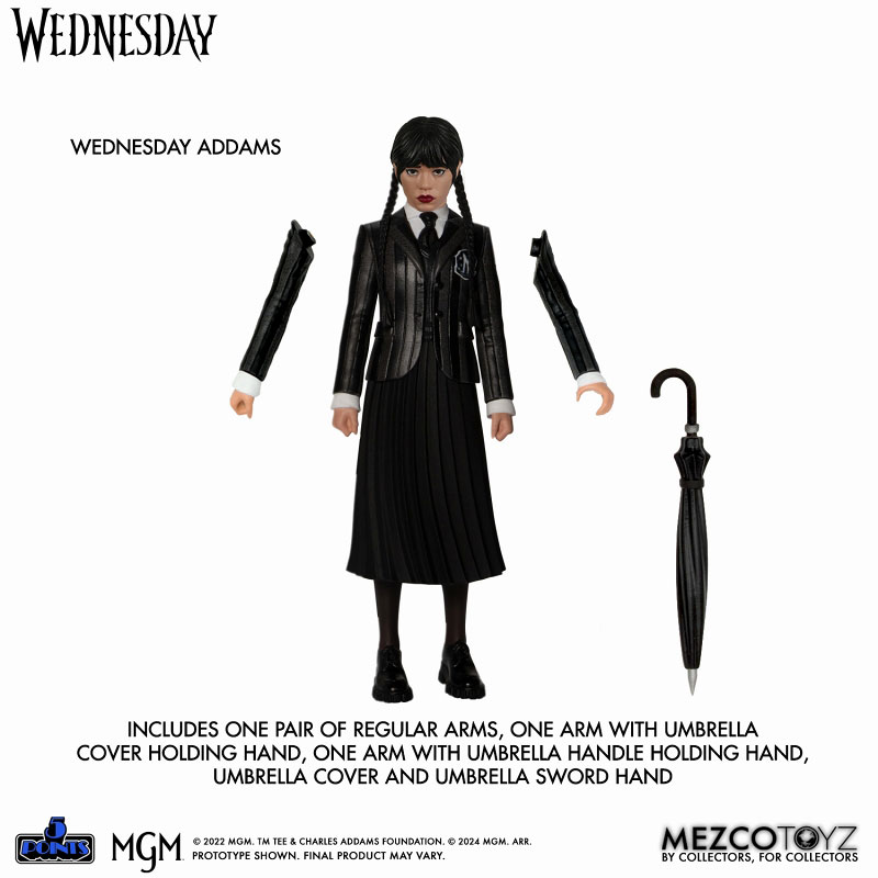 「ウェンズデー・アダムス＆イーニッド・シンクレア3.75インチフィギュアセット」 5ポイント/ Netflix Wednesday: ウェンズデー・アダムス