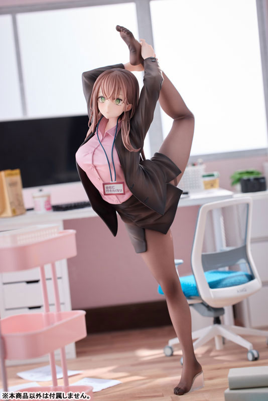 意外と体が柔らかい会社に行きたくないOLちゃん ピンクVer. 1/6 完成品フィギュア