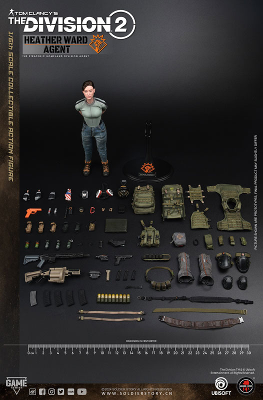 1/6 コレクティブルアクションフィギュア ディビジョン2 エージェント ヘザー・ウォード
