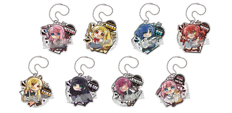 ぴた！でふぉめ ぼっち・ざ・ろっく！ アクリルキーホルダー 8個