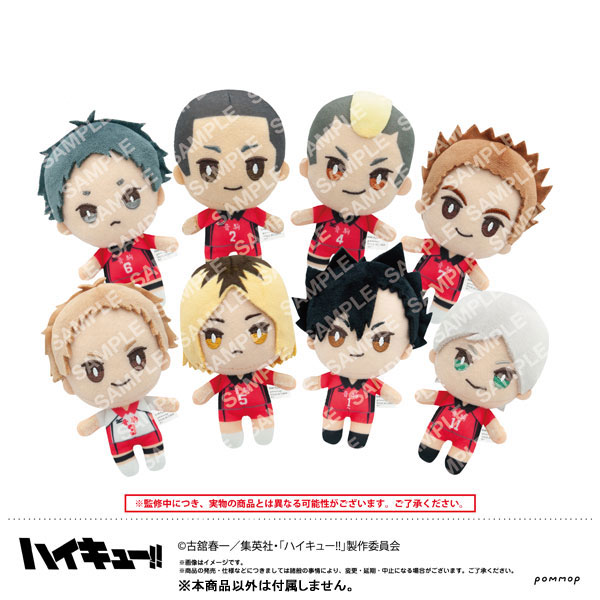 ハイキュー！　ぬいぐるみ10個 アニメ「ハイキュー!!」のメンバーがぬいぐるみに！？実用性もある