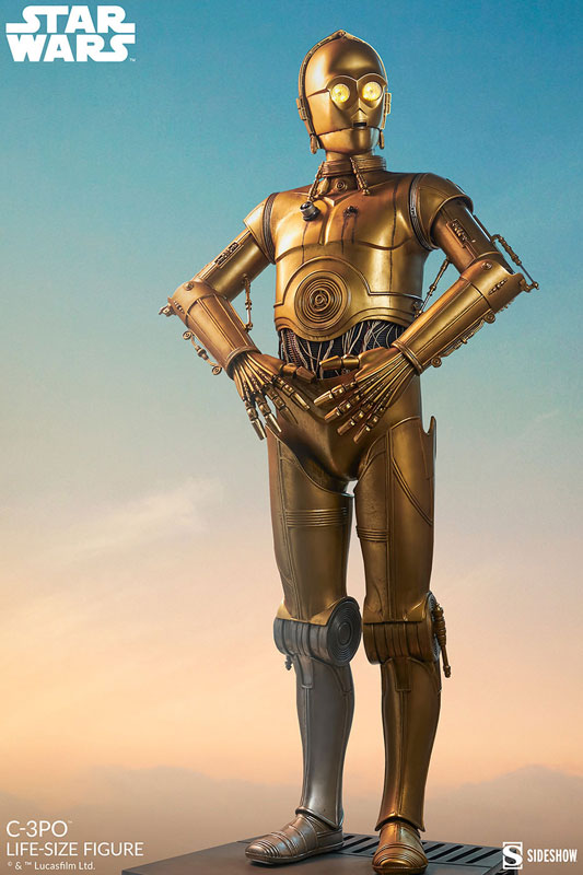 スター・ウォーズ』等身大スタチュー C-3PO[2024年再生産]（再販）[サイドショウ]【同梱不可】【送料無料】《０１月仮予約》