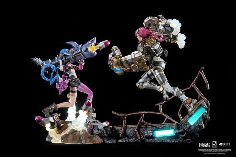 リーグ・オブ・レジェンド/ ジンクス ＆ ヴァイ 1/6 スタチュー 2体セット