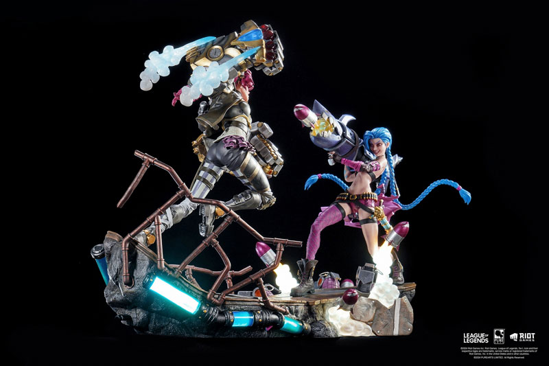 リーグ・オブ・レジェンド/ ジンクス ＆ ヴァイ 1/6 スタチュー 2体セット